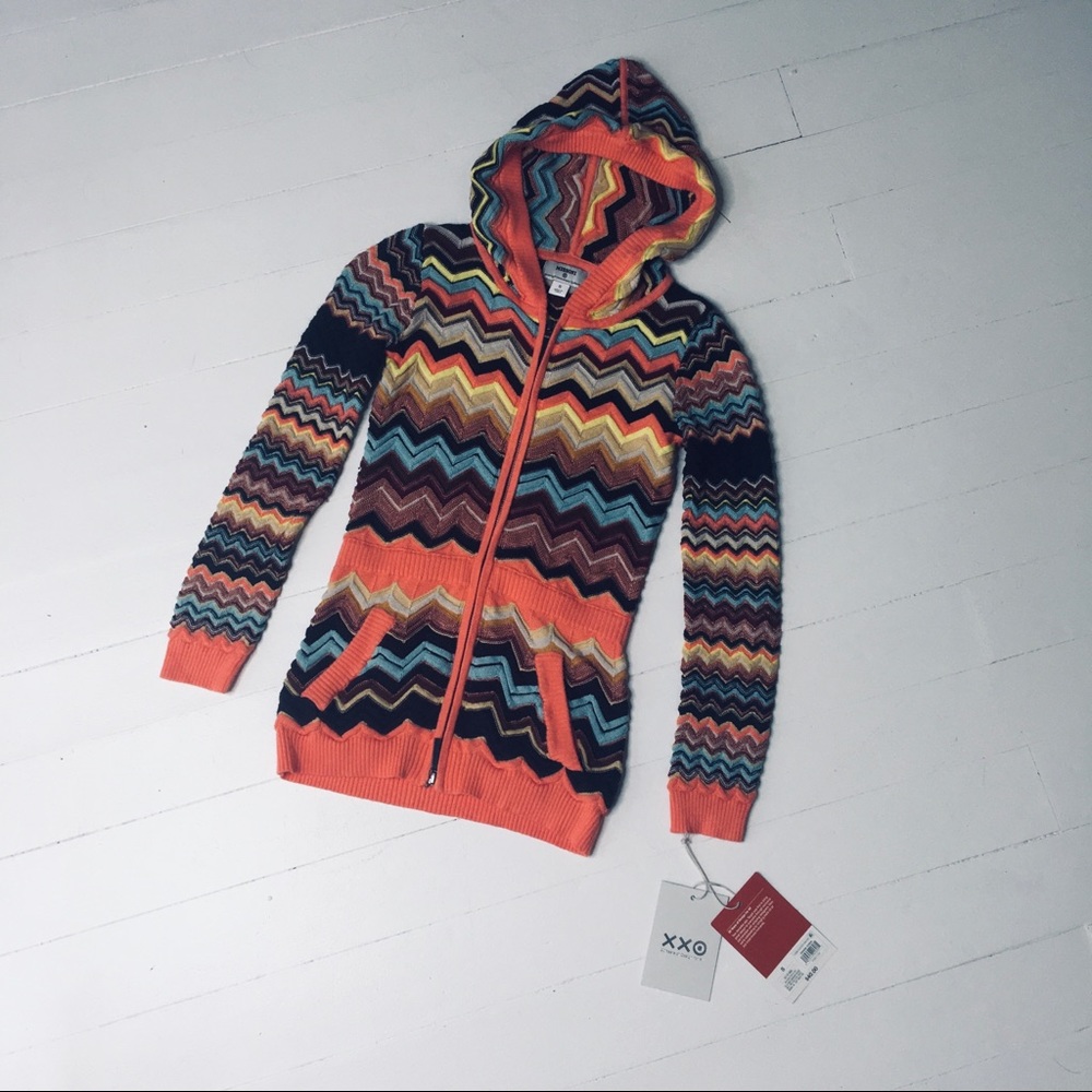 Missoni Hooded Sweater Zip up NWT Size Small